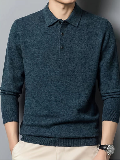 Frederick | Refined Collared Polo Jumper