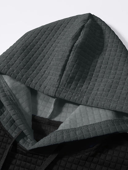 Rutherford | Textured Colour-Block Hoodie