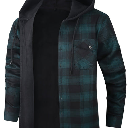 Rowan | Hooded Checked Shirt Jacket
