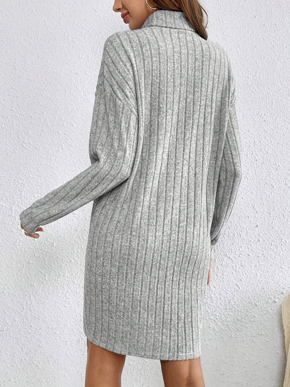 Beverly | Ribbed Textured Sweater Dress