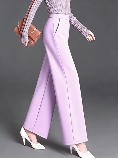 Marlene | High-Waisted Straight-Leg Trousers
