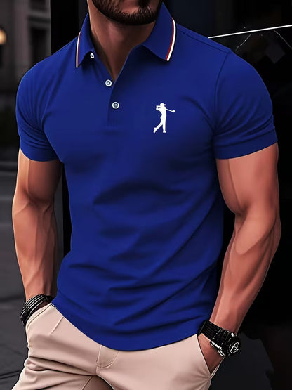 Laurence | Casual Short-Sleeve Golf Printed Shirt