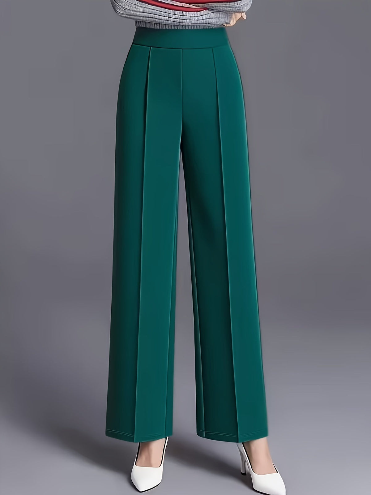 Marlene | High-Waisted Straight-Leg Trousers