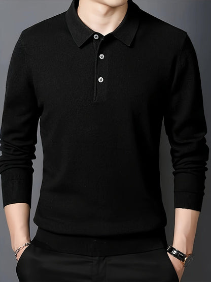 Frederick | Refined Collared Polo Jumper
