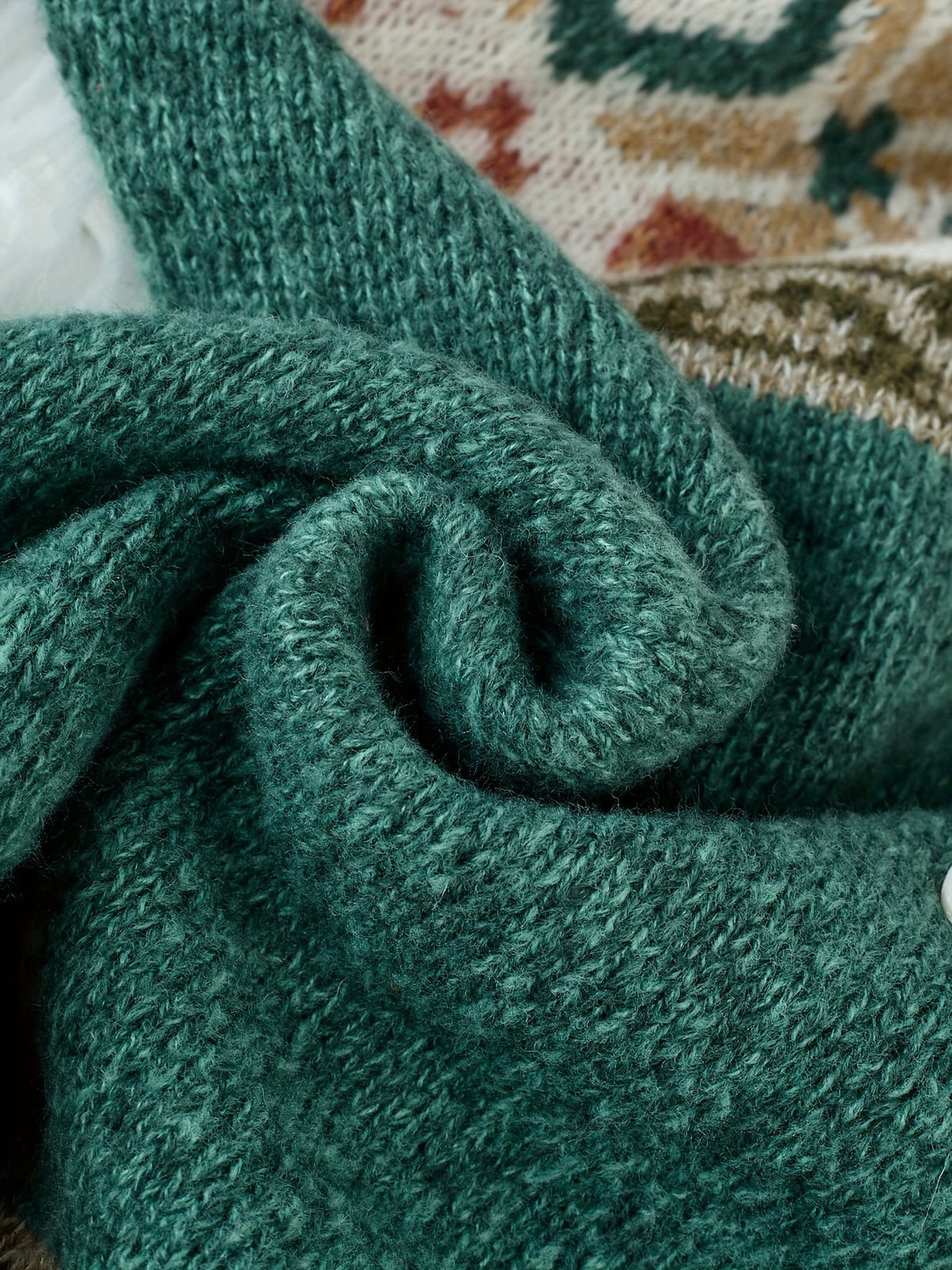 Fiona | Patterned Button-Front Cardigan