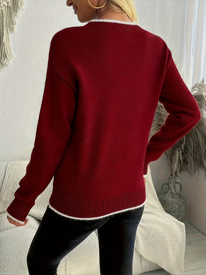 Noelle | Festive Snowflake Jumper