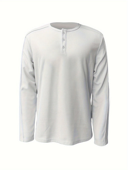 Lincoln | Textured Henley Shirt