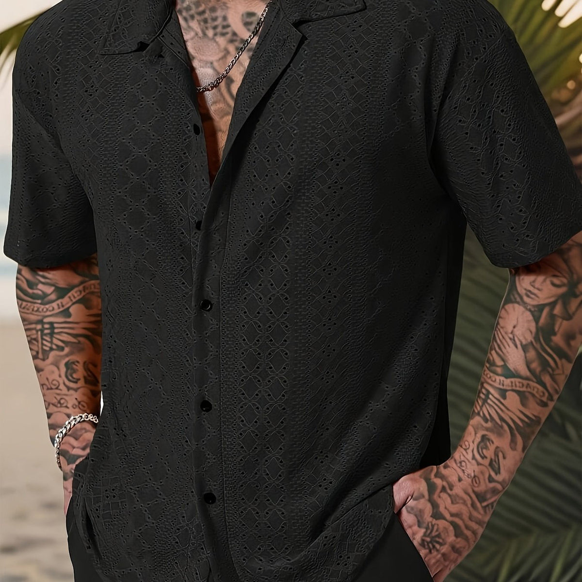 Rhett | Textured Short-Sleeve Casual Shirt