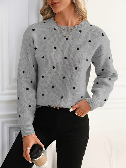 Annette | Dotted Crew-Neck Jumper