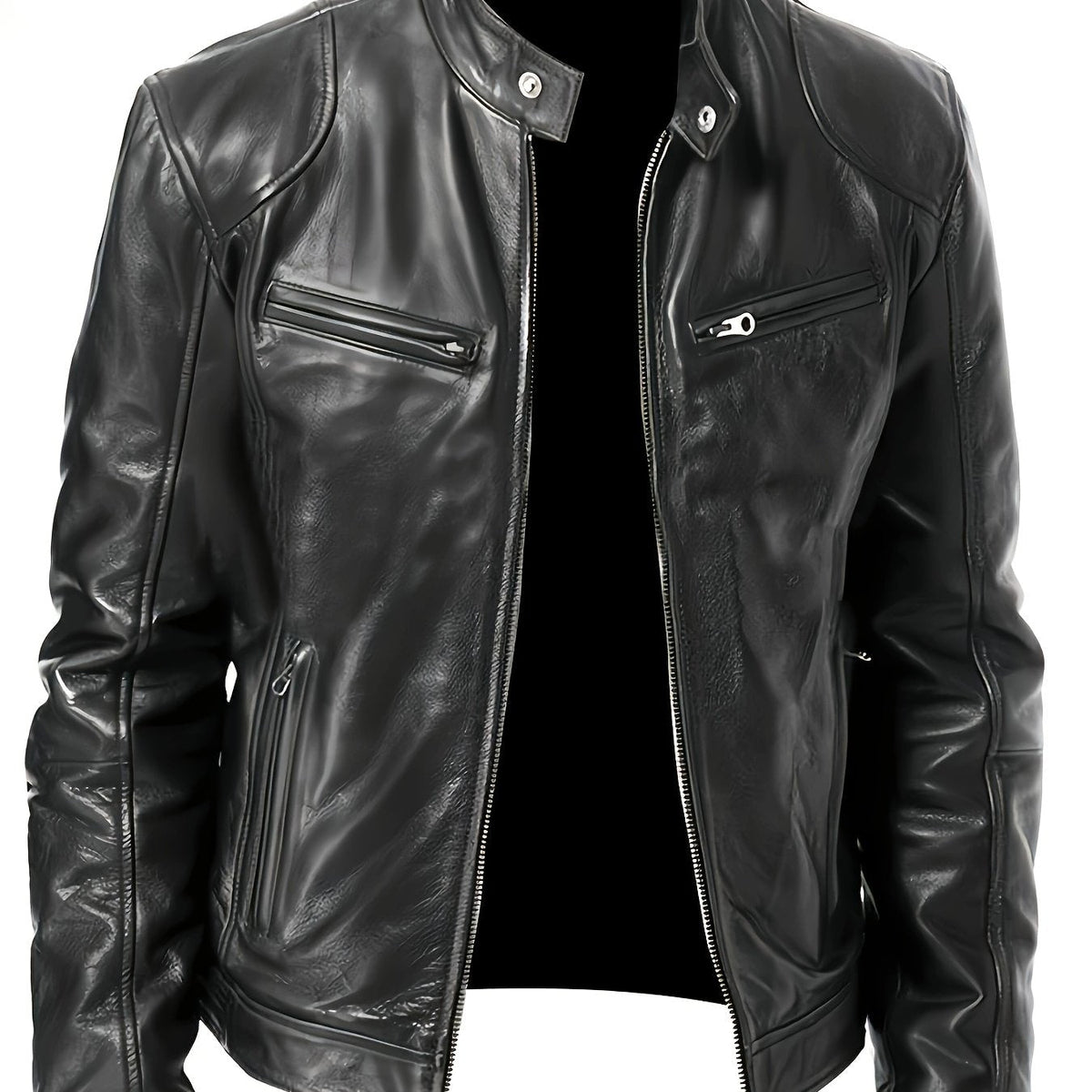 Blake | Classic Stand-Collar Moto Jacket
