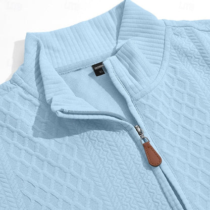 Graham | Textured Quarter-Zip Pullover