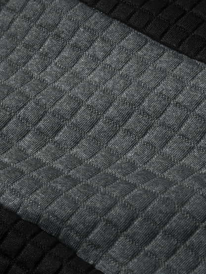 Rutherford | Textured Colour-Block Hoodie