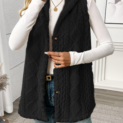 Coralie | Textured Hooded Gilet