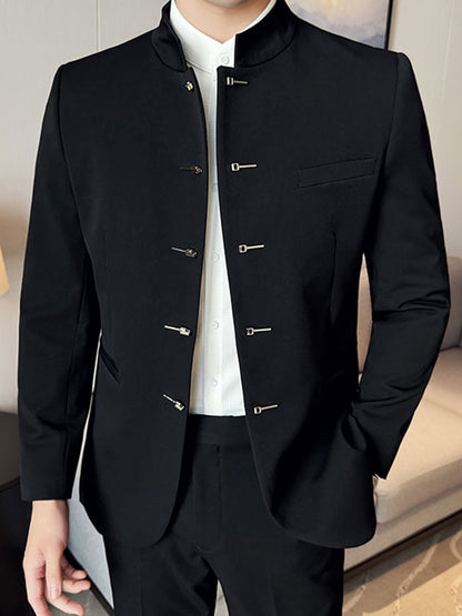 Reid | Refined Stand-Collar Suit Jacket