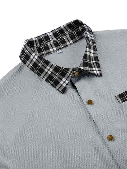 Curtis | Textured Contrast-Trim Shirt