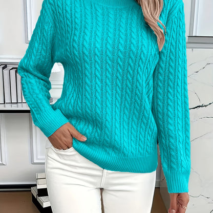 Lorelei | Cable-Knit Round Neck Sweater