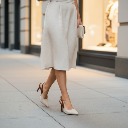 Amelie | Contrast Colour Slingback Pumps