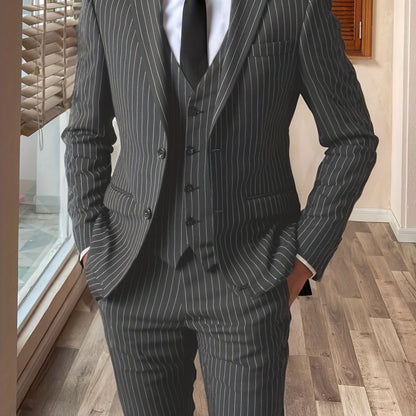 Maxwell | Pinstripe Three-Piece Suit