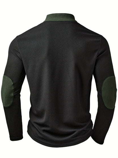 Tristan | Textured Quarter-Zip Pullover