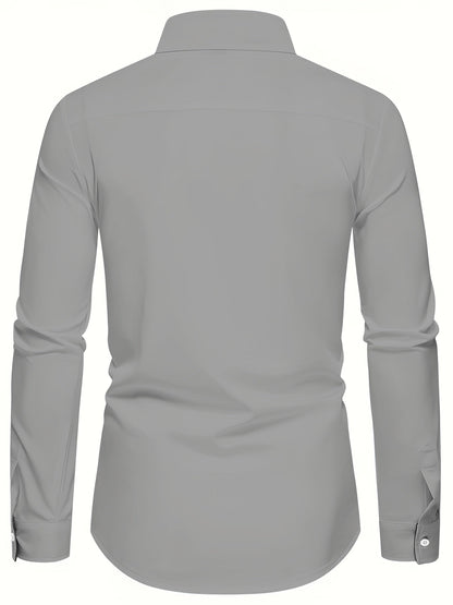 Damon | Contrast-Trim Slim Fit Shirt