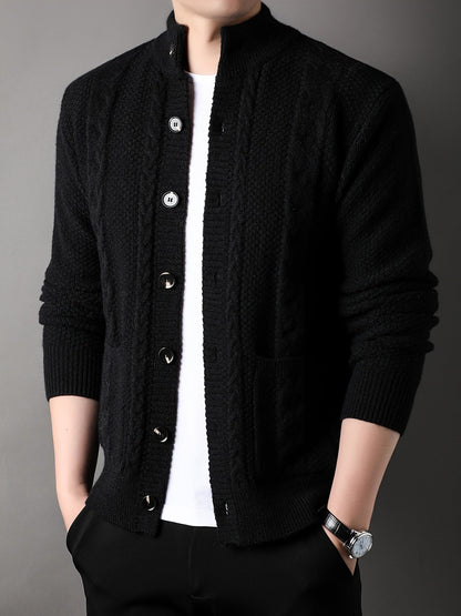 Percival | Textured Button-Front Cardigan
