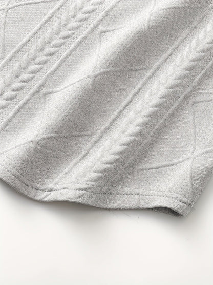 Clifford | Textured Knit-Look Long Sleeve Top