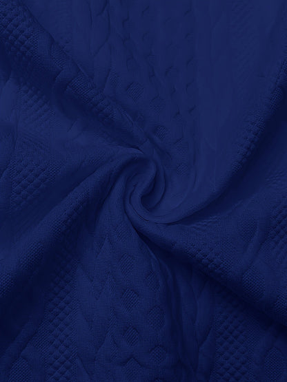 Helene | Textured Half-Zip Sweatshirt