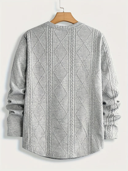 Clifford | Textured Knit-Look Long Sleeve Top