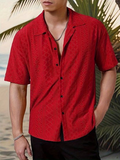 Rhett | Textured Short-Sleeve Casual Shirt