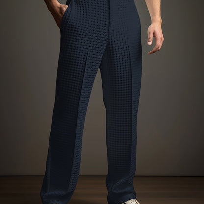 Vaughn | Textured Wide-Leg Trousers