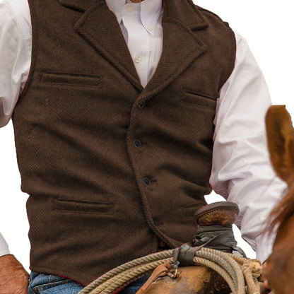 Rhodes | Heritage Herringbone Waistcoat