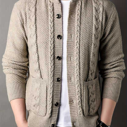 Percival | Textured Button-Front Cardigan
