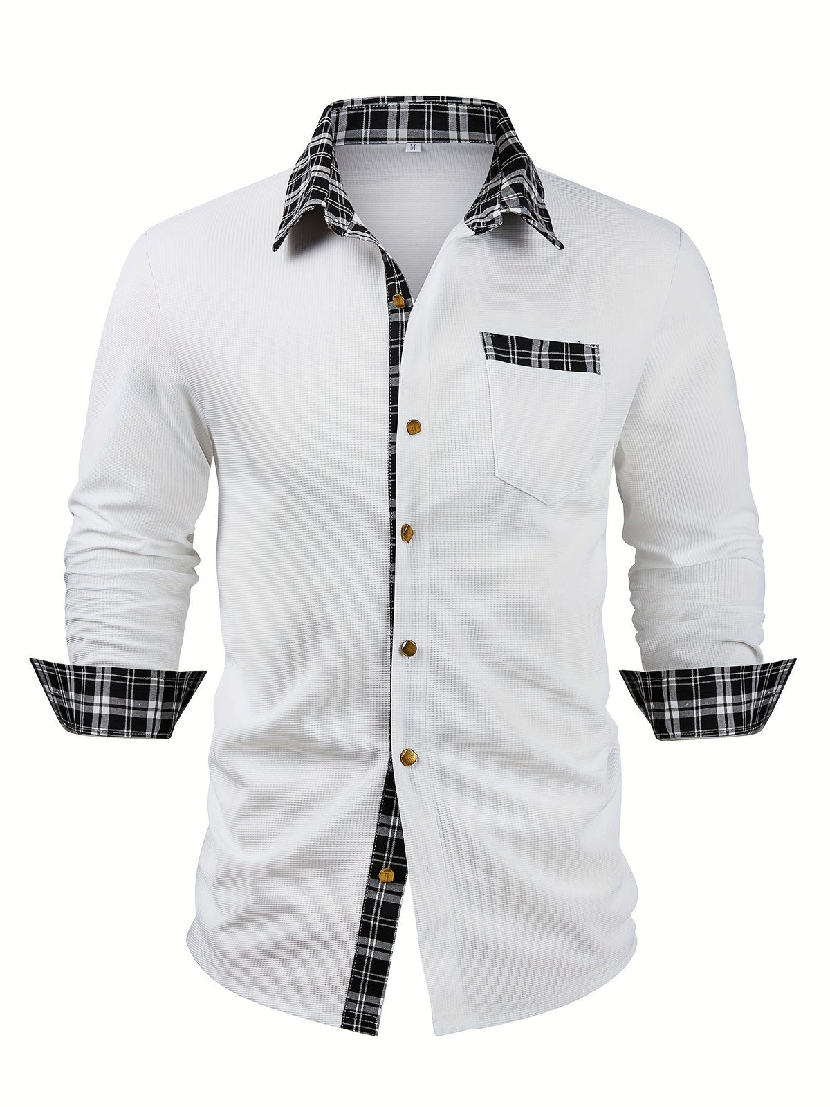 Curtis | Textured Contrast-Trim Shirt