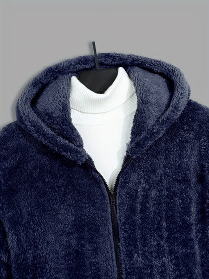 Trevor | Cosy Hooded Zip Jacket