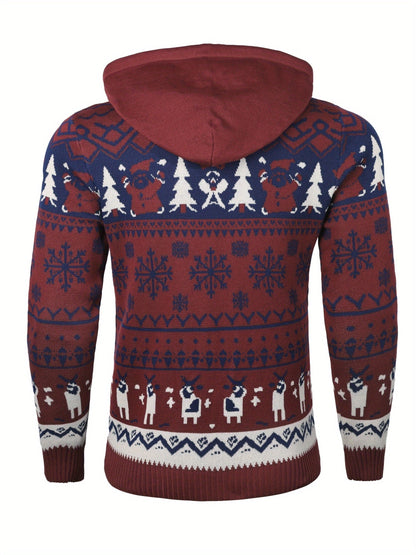 Nicholas | Christmas Reindeer Hooded Jumper