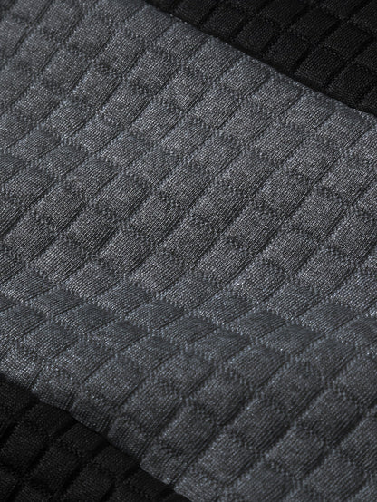Rutherford | Textured Colour-Block Hoodie
