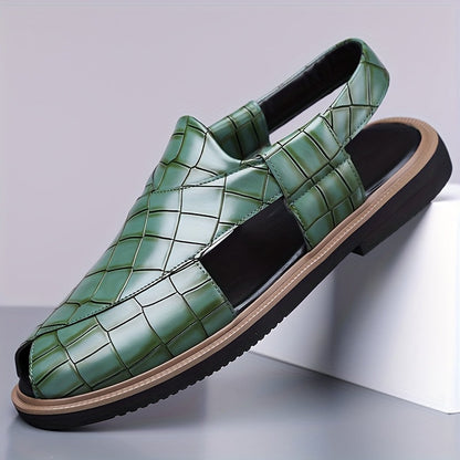 Nathaniel | Woven-Effect Slip-On Sandals