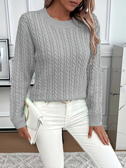 Lorelei | Cable-Knit Round Neck Sweater