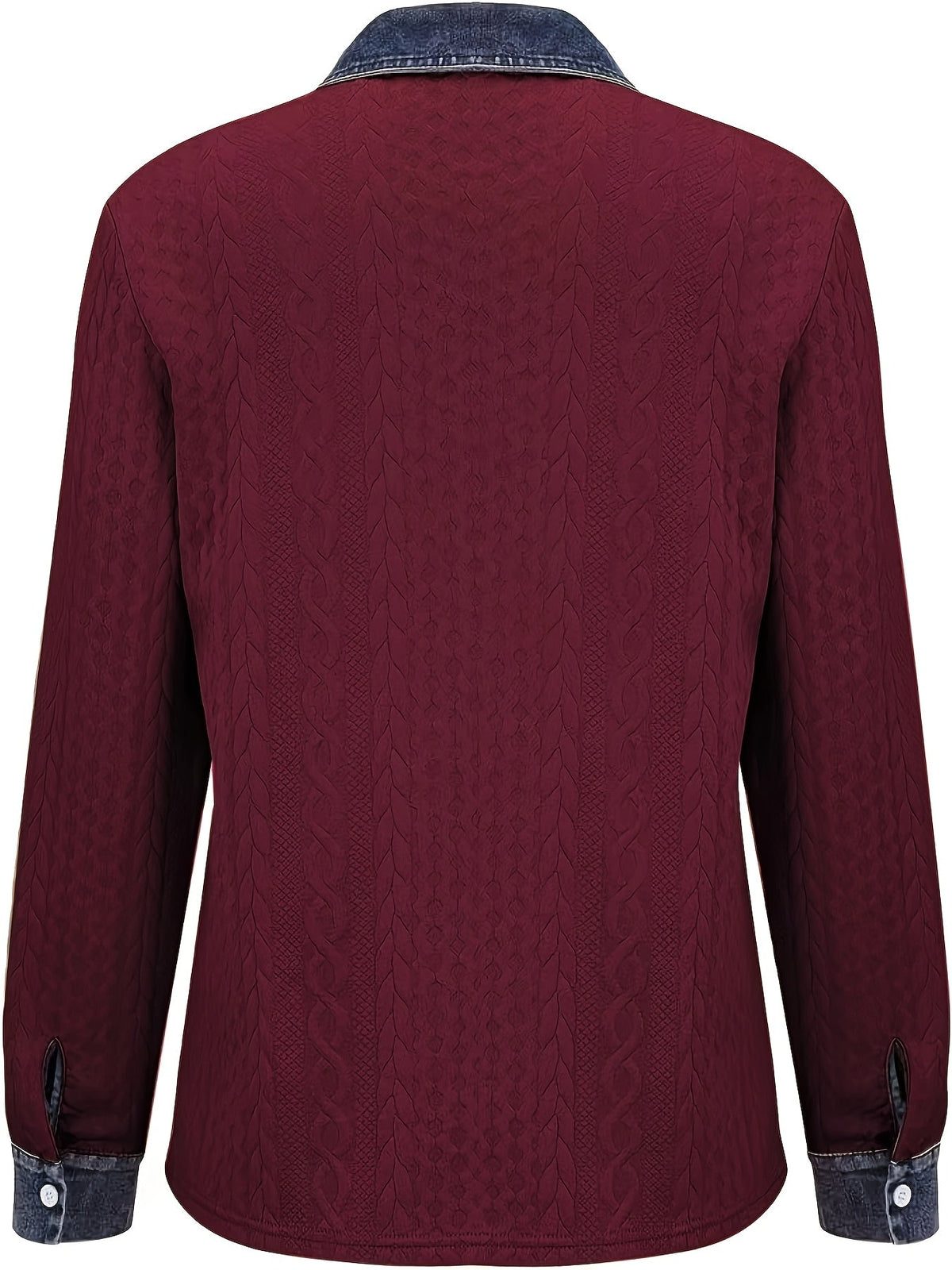 Melanie | Textured Contrast Cardigan