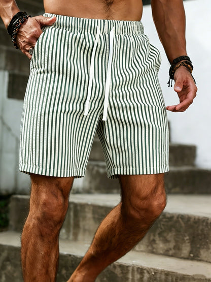 Wesley | Striped Drawstring Shorts