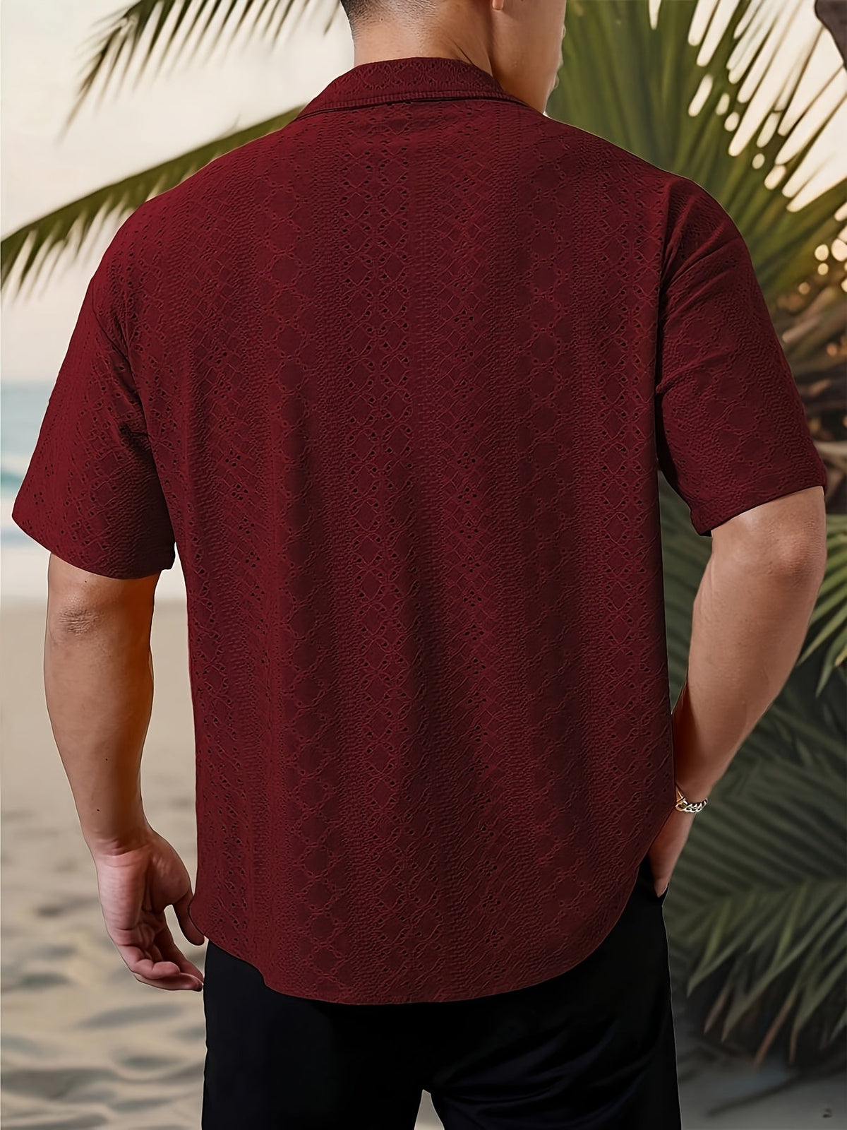 Rhett | Textured Short-Sleeve Casual Shirt