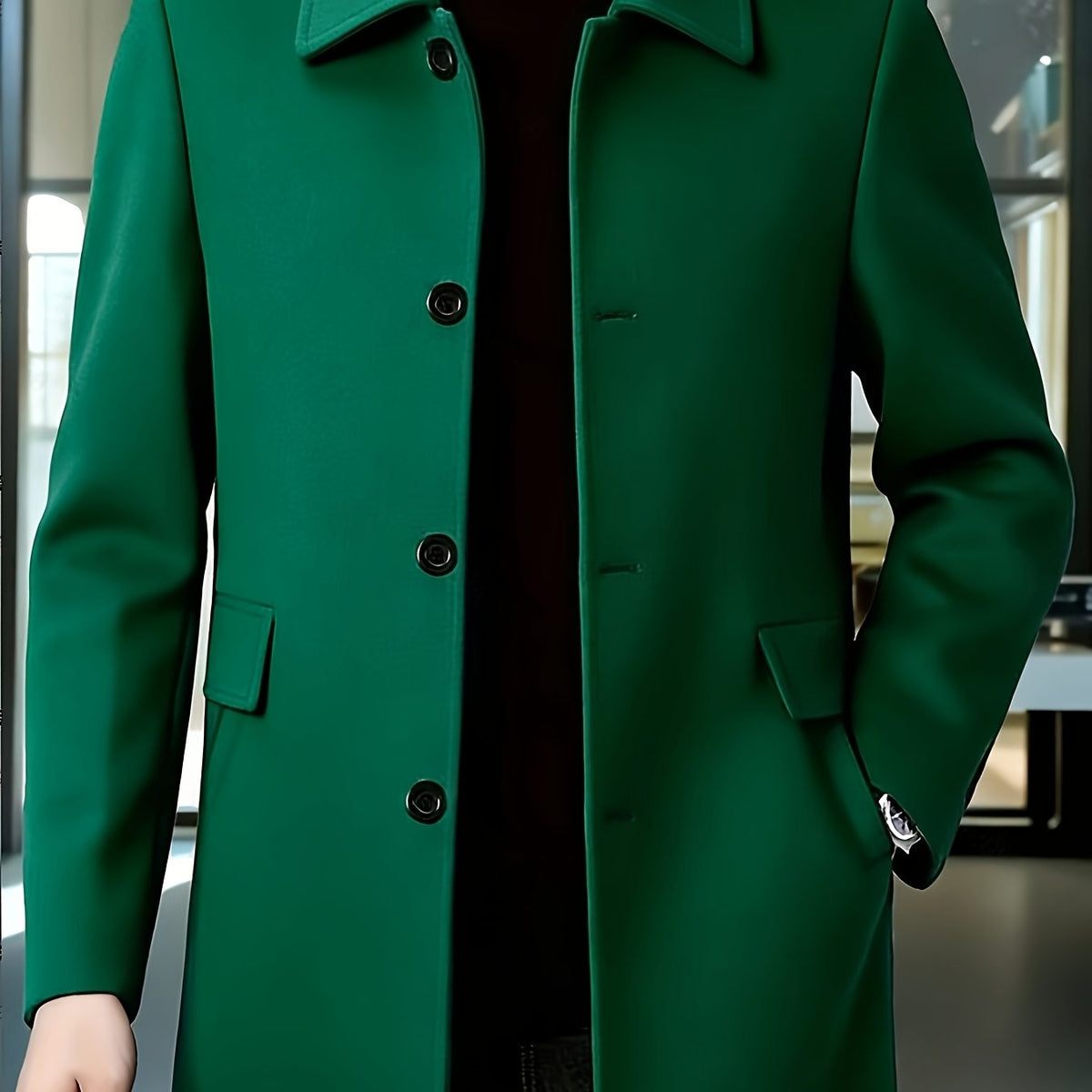 Cedric | Tailored Single-Breasted Overcoat