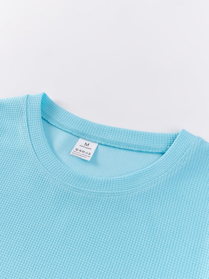 Frederick | Textured Waffle-Knit Long Sleeve Top