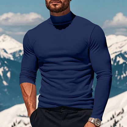 Victor | Refined Mock-Neck Long Sleeve Top