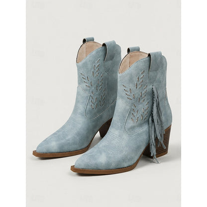 Sloane | Western Tassel Ankle Boots