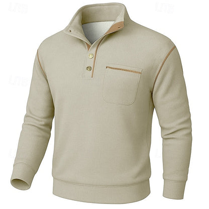Cormac | Refined Stand-Collar Pullover
