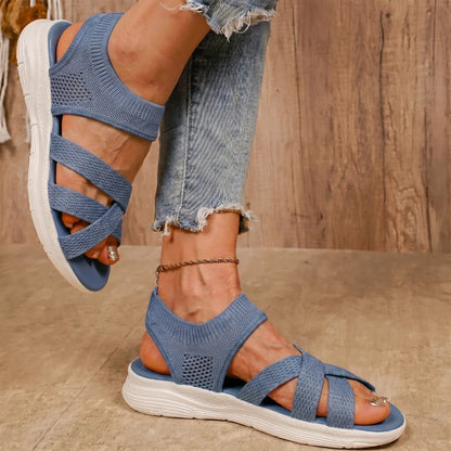 Lina | Wide Toe Slip-On Sandals