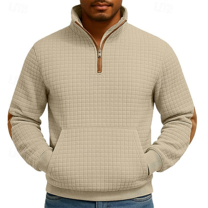 Walter | Textured Quarter-Zip Pullover