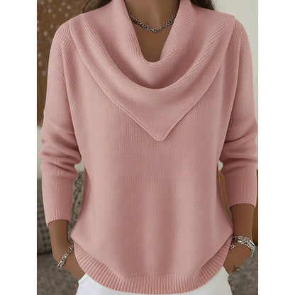 Ottilie | Draped Cowl-Neck Jumper