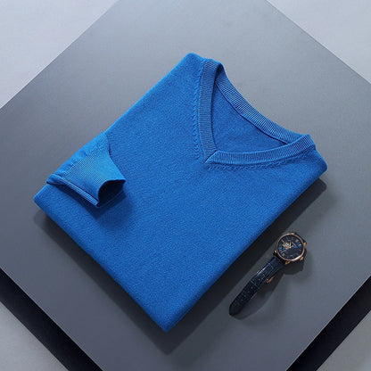 Damian | Refined V-Neck Jumper